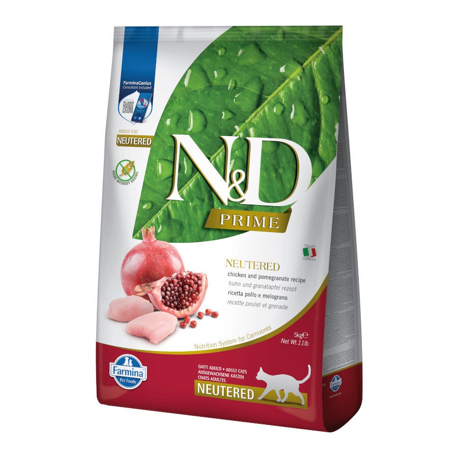 Farmina N&D Prime Adulto Pollo y Granada pienso para gatos