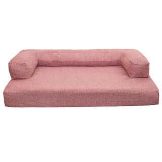 PETplus SOFÁ ORTOPÉDICO VISCOELÁSTICO LUXURY EN COLOR ROSA PARA PERROS