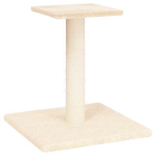 vidaXL Poste Rascador Crema con plataforma para gatos