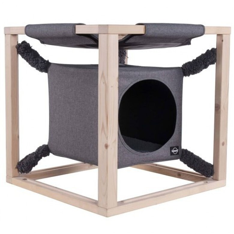 Cama con hamaca Catcube para gatos color Gris, , large image number null