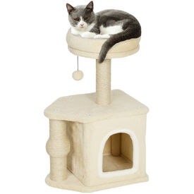 PawHut Rascador para Gatos Beige