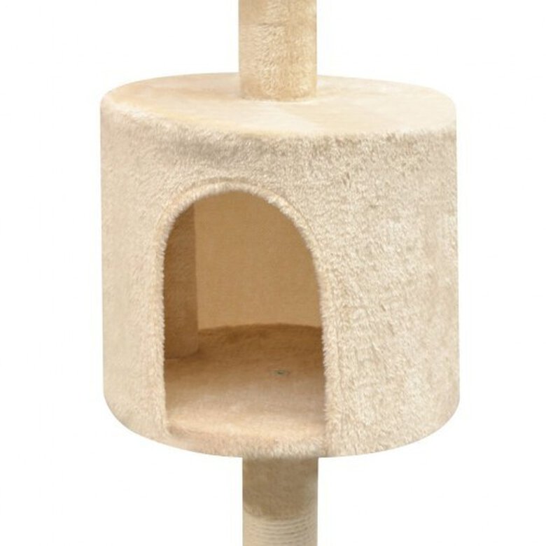 Rascador con poste de sisal para gatos color Beige, , large image number null