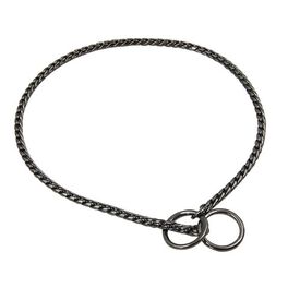 Ibañez Máxima Elengacia Collar de Cadena Cromado Antracita para perros