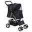 Pawhut coche plegable negro para mascotas, , large indicador imagen numero 1