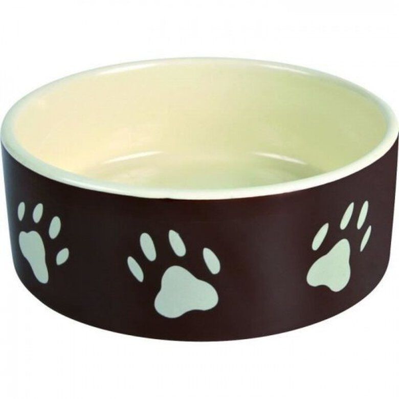 TRIXIE Tazón para perros de cerámica color Marrón, , large image number null