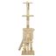 VidaXL Rascador con poste de sisal para gatos color Beige, , large indicador imagen numero 5