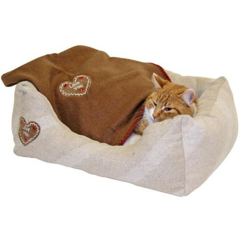 Cama Kerbl Love You para mascotas color Beige, , large image number null