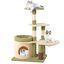 COSTWAY Árbol para Gatos de 97 cm, Torre Multinivel Estética para Gatitos con Condo, Cama, Postes de Rascado de Sisal, Auto-Cepillo, Hamaca, Percha, Mobiliario de Escalada para Gatos de Interior  , , large indicador imagen numero 1