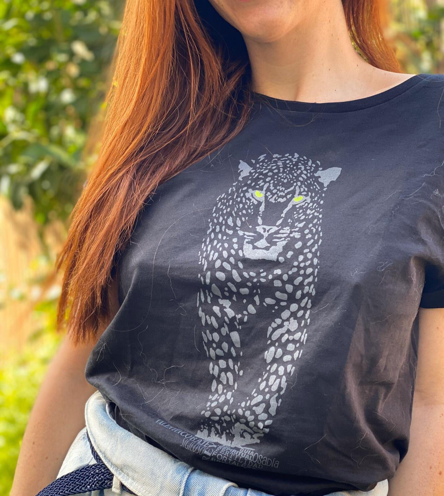 Camiseta de mujer Animal Totem jaguar gris thumbnail