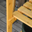 Outsunny Mesa de Plantaci&oacute;n Plegable Mesa de Jardiner&iacute;a de Madera con Placa de Zinc y Estante para Jard&iacute;n Terraza Balc&oacute;n 85x44x89 cm Amarillo, , large indicador imagen numero 5