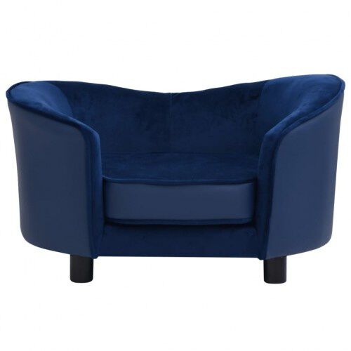 Vidaxl sof&aacute; grueso acolchado azul oscuro para perros, , large Imagen numero 3