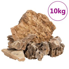 VidaXL Piedras De Dragón Marrón 25 Kg 5-30 Cm para acuario