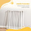 PawHut Barrera para Perros Plegable Valla para Mascotas de 3 Paneles con Cierre Inteligente Barrera de Seguridad para Escalera Pasillo 180x74,5 cm Blanco, , large indicador imagen numero 5