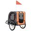 Vidaxl remolque de bicicleta naranja y gris, , large indicador imagen numero 3