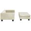 vidaXL Cama para perros con extensión terciopelo crema 100x50x30 cm, , large indicador imagen numero 3