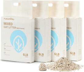 Arena aglomerante para Gatos (Tofu y Bentonita) 10,8 KG (4 Packs x 2,7KG)