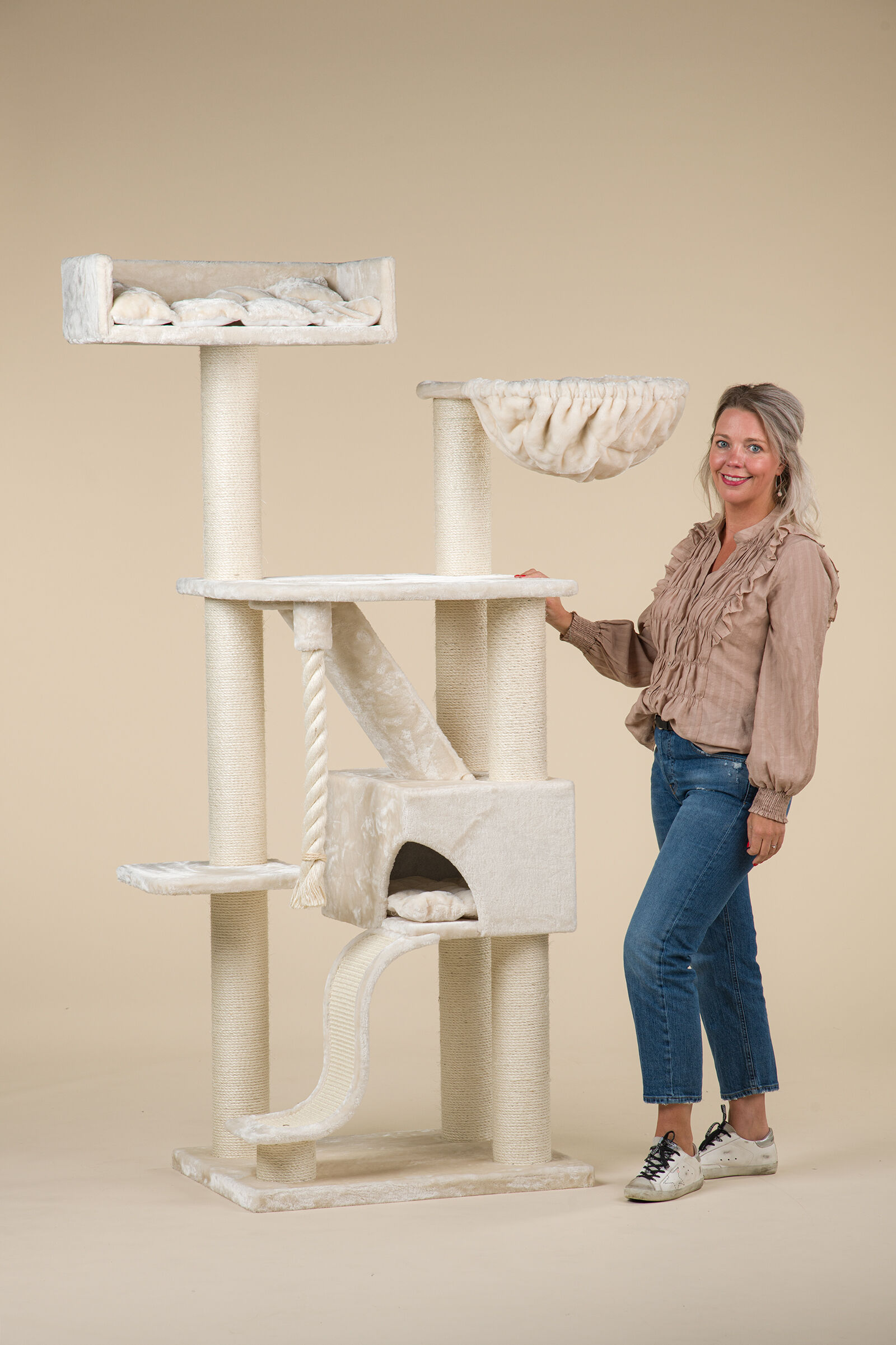 Rhr Quality Rascador Kilimandjaro de Luxe Cream color Crema, , large Imagen numero 3