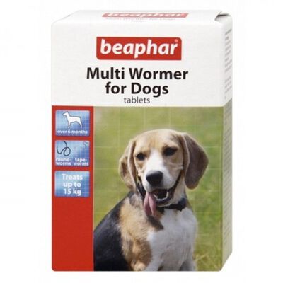 Pack Beaphar de 12 pastillas antiparásitos para perros
