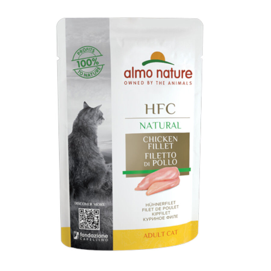 55 g Almo Nature HFC Natural Filete de Pollo sobre para gatos , , large Imagen numero 1
