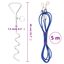 vidaXL Cable de amarre para perros con estaca de tierra 3 m, , large indicador imagen numero 8