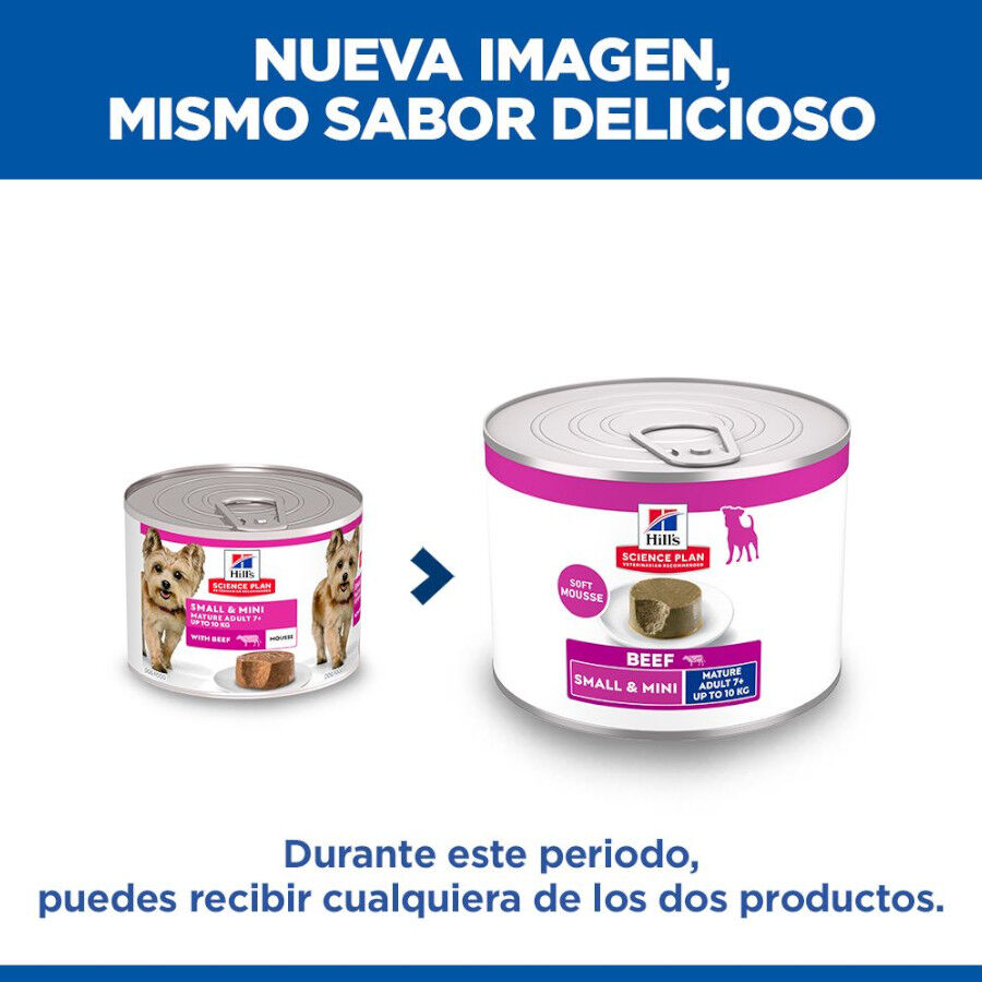 200 g Hill's Science Plan Mature Adult Small y Mini Mousse de Ternera lata para perros, , large Imagen numero 3