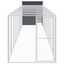 vidaXL Gallinero con corral acero galvanizado gris 165x863x181 cm, , large indicador imagen numero 6