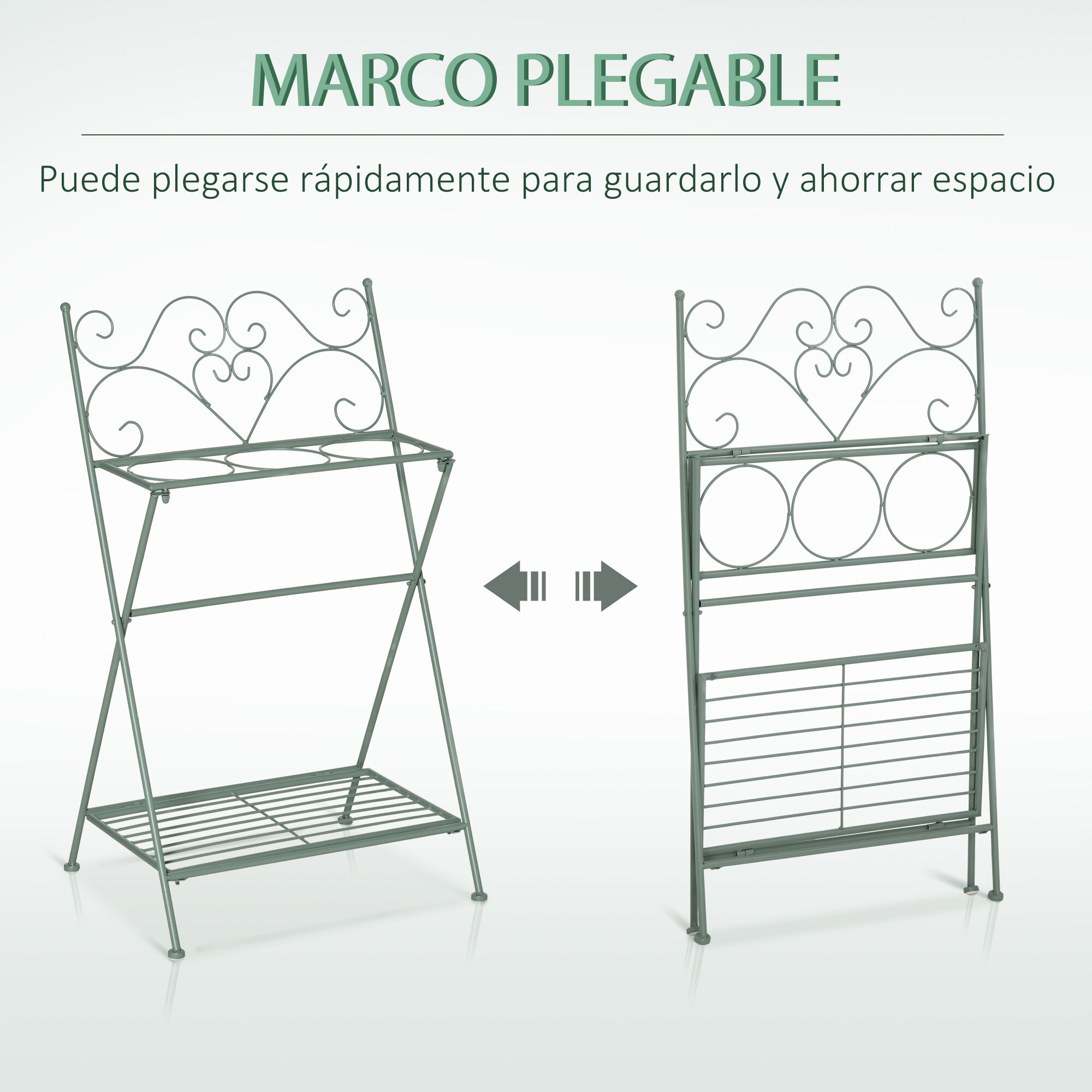 Outsunny Soporte para Plantas Verdes para exterior thumbnail