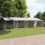 vidaXL Jaula de perros techo y puertas acero galvanizado gris 12x2x2 m, , large indicador imagen numero 7