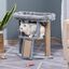 PawHut Árbol Rascador para Gatos Pequeños de 57 cm Torre para Gatos con Poste de Yute Rampa para Rascar Cama y Bola Colgante 40x40x57 cm Gris, , large indicador imagen numero 2