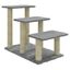 Vidaxl rascador en forma de escalera gris claro para gatos, , large indicador imagen numero 1