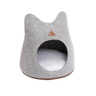 Pet and Co Cueva De Cama De Lana Gris Nala para Gatos