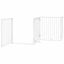 vidaXL Puerta para perros plegable paneles madera álamo blanca, , large indicador imagen numero 9