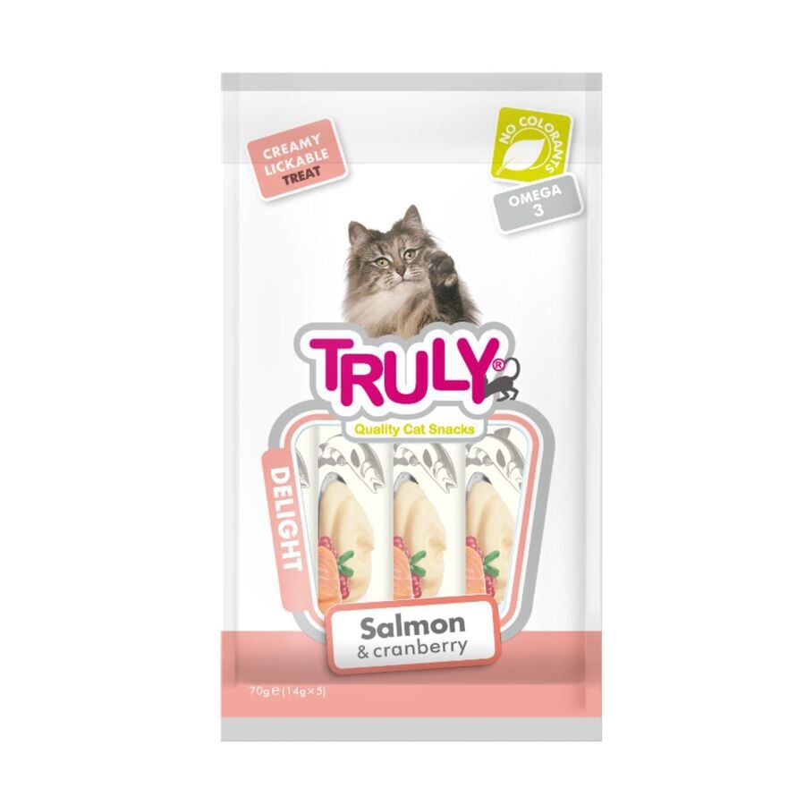 Truly Crema de Salmón y Arandanos para gatos