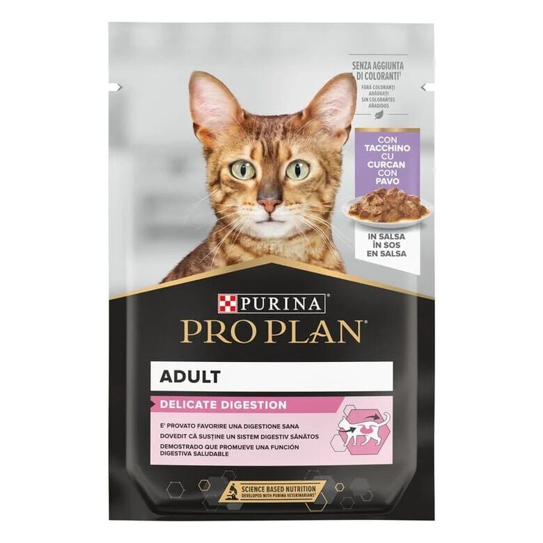 Pro Plan Delicate Digestion con Pavo en Salsa para gatos thumbnail