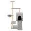 vidaXL Rascador para gatos con postes de sisal gris claro 130,5 cm, , large indicador imagen numero 2