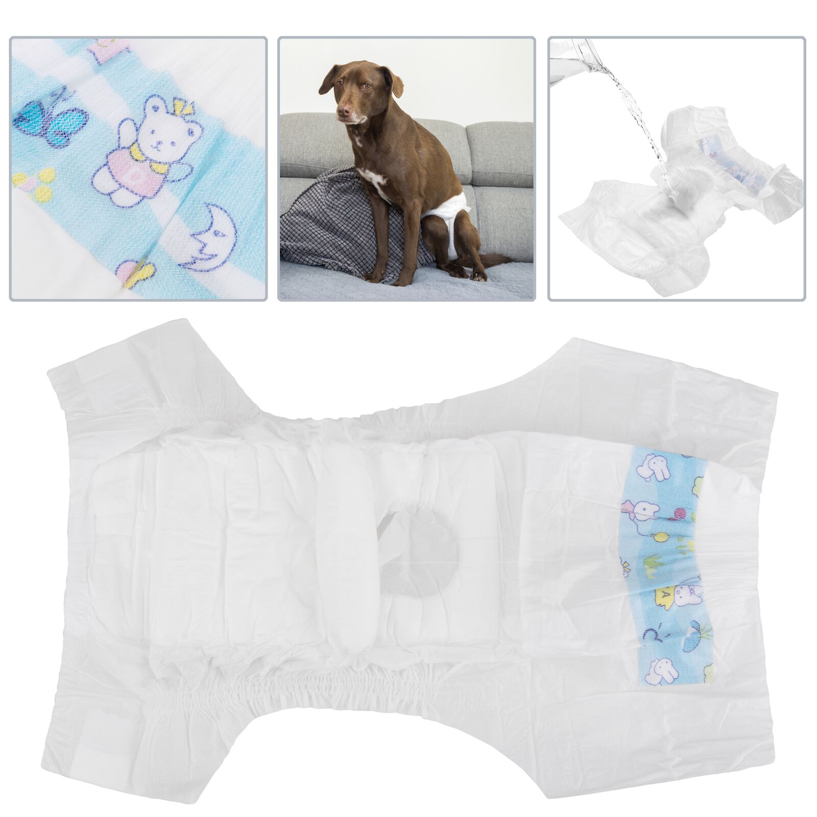 Pa&ntilde;ales desechables para perros hembra 10 unidades talla M, , large Imagen numero 2