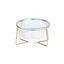 Taz&oacute;n de Vidrio Transparente con Soporte Dorado | Inclinado | 800ml 
Taz&oacute;n de Vidrio Transparente con Soporte Dorado | Inclinado | 800ml, , large indicador imagen numero 1