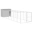 vidaXL Caseta perro corral acero galvanizado gris claro 214x1069x181cm, , large indicador imagen numero 27