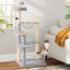 COSTWAY Árbol de Gato Moderno, Torre de Gato Multinivel de 113 cm con Perchero Acolchado Desmontable, Postes de Rascado de Sisal, Plataformas de Salto, Pelota Colgante, Centro de Actividades para Gatos, , large indicador imagen numero 4