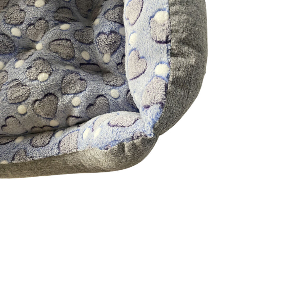 Cama de Mascota Modelo Rectangular con Felpa. Modelo Corazones, , large Imagen numero 4