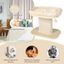 COSTWAY Árbol Rascador para Gatos Pequeño, Altura 50 cm, Torre de Actividades para Gatos con Soporte de Peluche y Poste Rascador de Sisal, Bola, Muebles para Gatos para Jugar y Descansar (Beige), , large indicador imagen numero 3