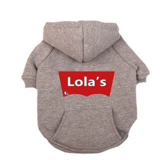 Sudadera con capucha Levis para perros color Gris
