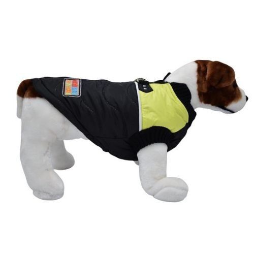 Loyal abrigo mia negro y amarillo para perros, , large Imagen numero 1