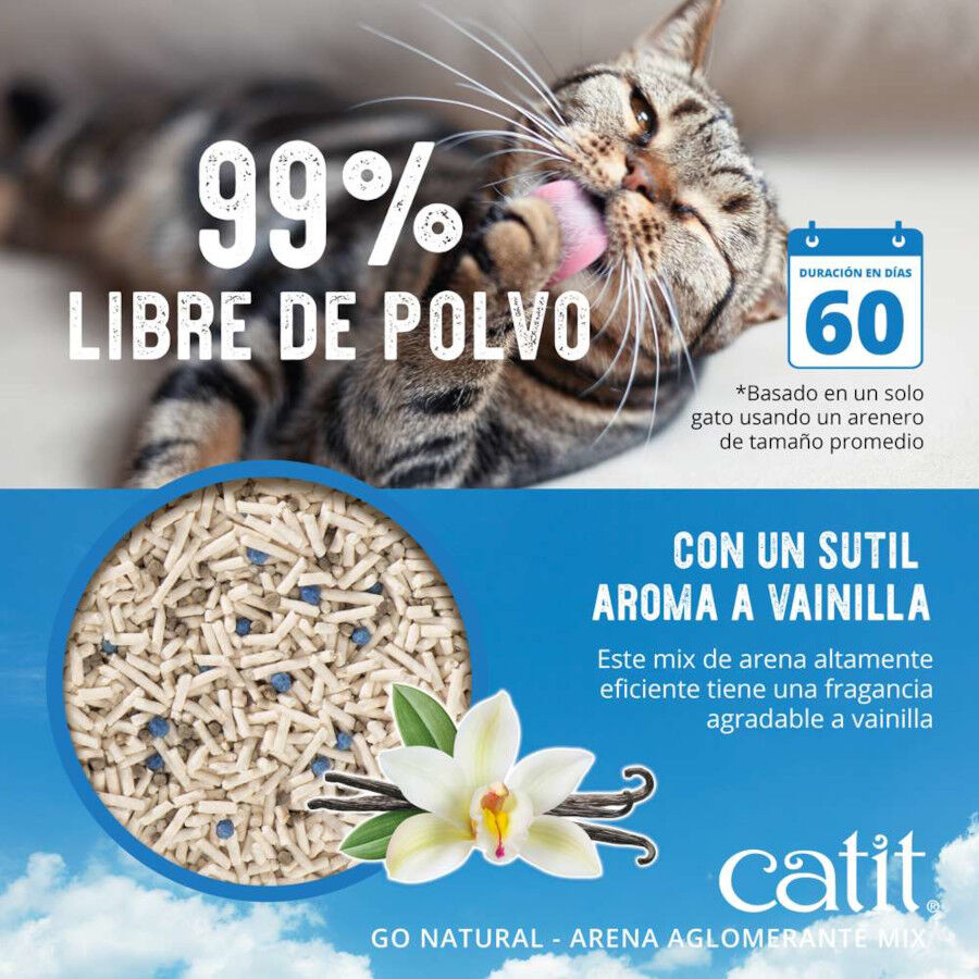 Catit Go Natura! Arena Aglomerante  Vainilla para gatos, , large Imagen numero 5