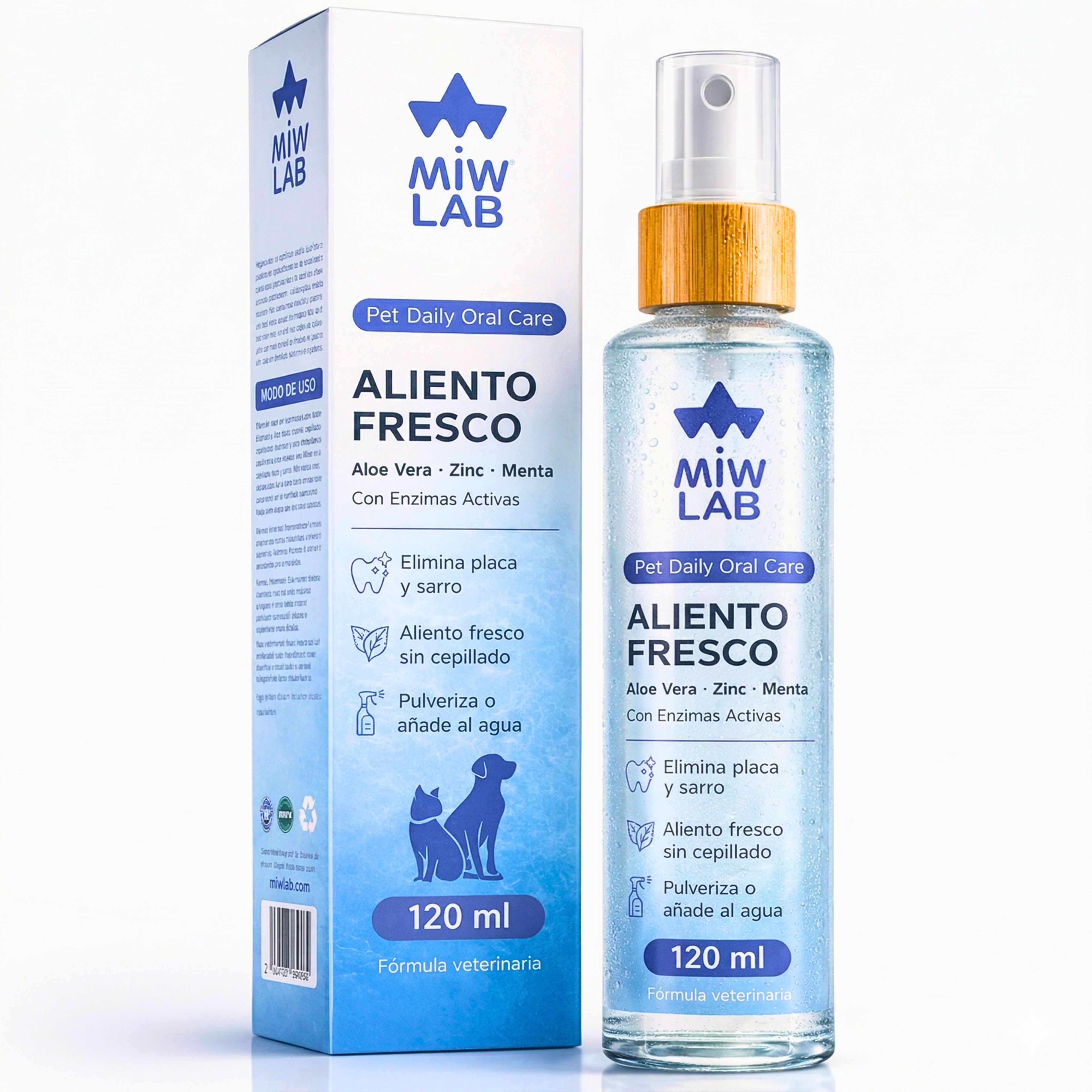 Spray Bucal para Eliminar el Mal Aliento de Perros y Gatos Dent&iacute;frico Animal Ayuda a Reducir Placa y Sarro y Previene de Alitosis en Mascotas Aditivio para el Agua o Pulverizador Directo en Boca, , large Imagen numero 1