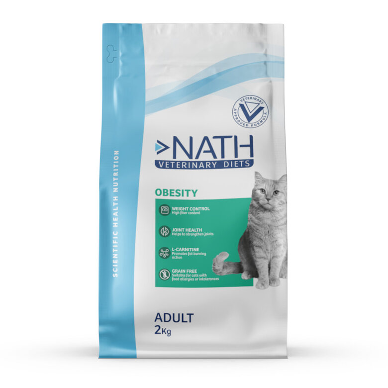 Nath Adult Veterinary Diets Obesity Pienso para gatos, , large image number null
