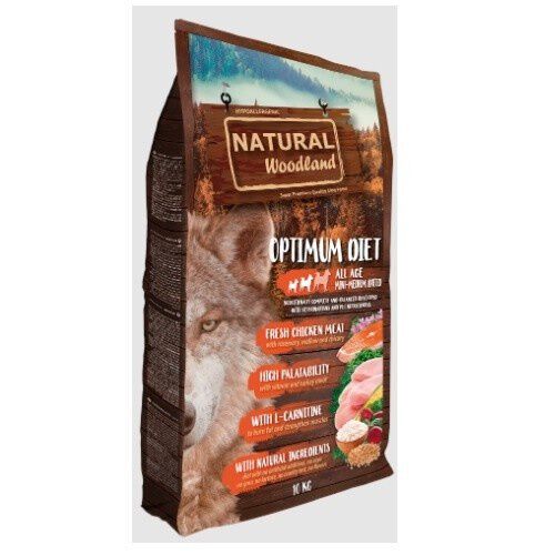 Natural woodland receta optimum pienso de pollo y pavo para perros de raza mini y medianas, , large Imagen numero 2