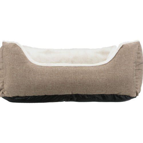 Trixie Nelli Cama Rectangular Marr&oacute;n con Blanco para perros y gatos, , large Imagen numero 2