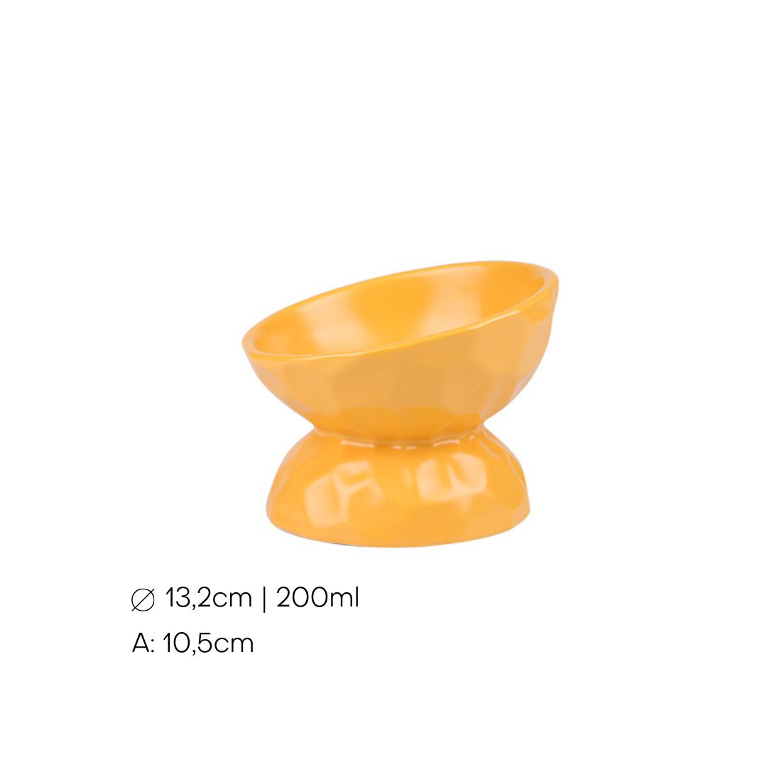 Taz&oacute;n de Cer&aacute;mica Inclinada con Dise&ntilde;o Ondulado 200ml, , large Imagen numero 2