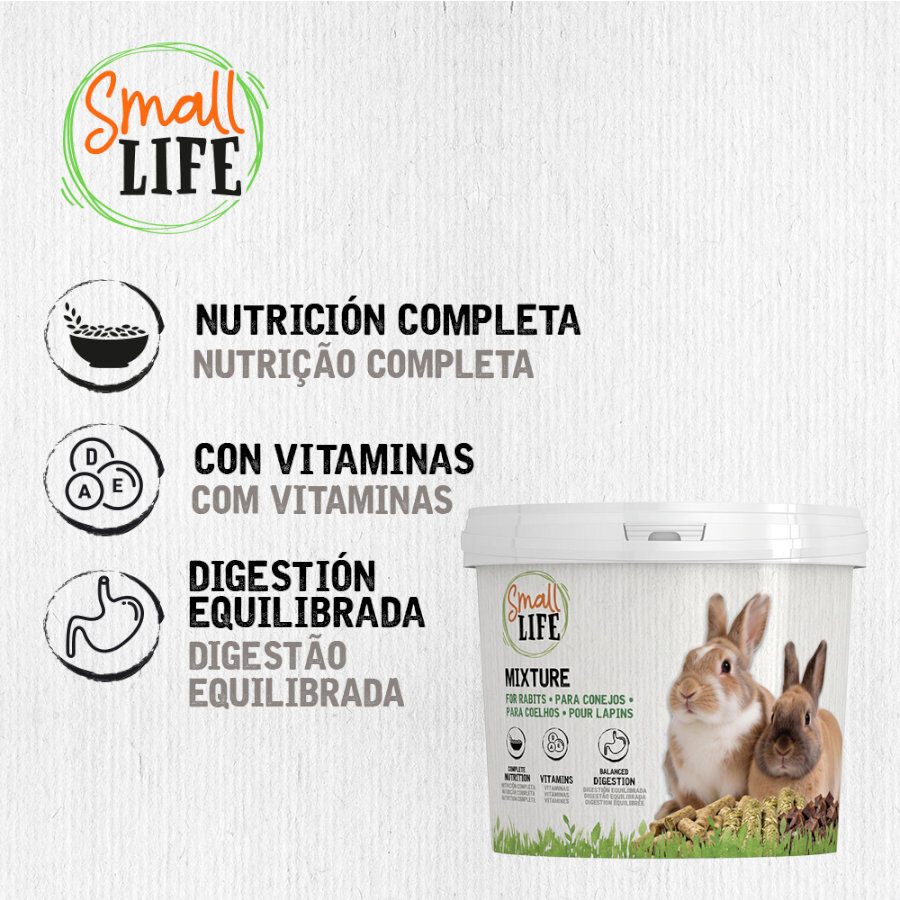 3.3 kg Small Life Mixtura Cubos para conejos, , large Imagen numero 4